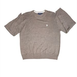 U.S. POLO ASSN. Sweater Men's Size XXL Tan Pullover Crewneck